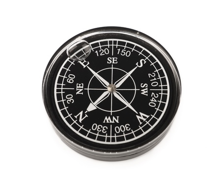 Compass on the white backgroundの写真素材