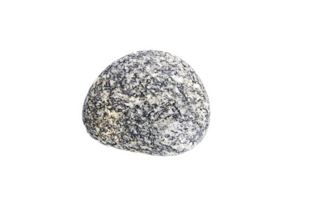 Motley wet sea stone isolated on white backgroundの写真素材