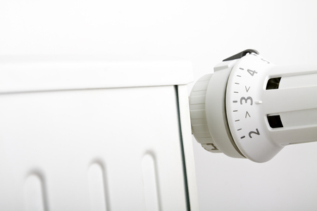 Heating battery. Radiator and heating season.の写真素材