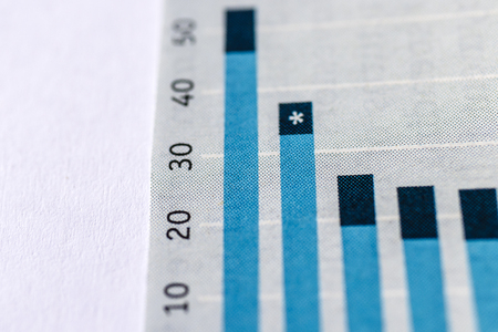 Graphs and Charts. Flowcharts. Statistic. Macro. Blue color.の写真素材