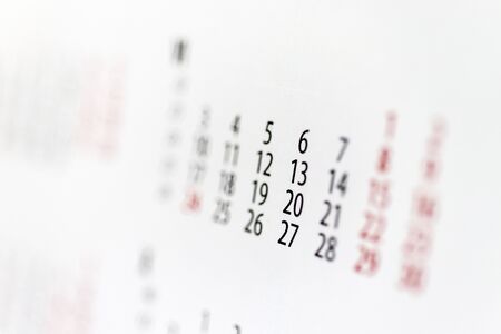 Calendar sheet. Calendar of the year two thousand nineteen. June.の写真素材