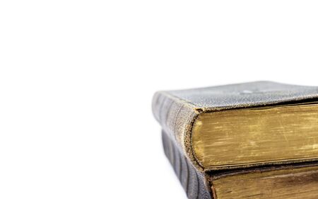 Breviary. Books of Catholic Church liturgy isolated on white.