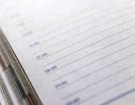 Notebook. Page of notebook. Macro shoot.の写真素材