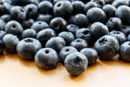 Bilberry. Fresh Bilberries from the market. Fresh blueberry background. Macro shot.