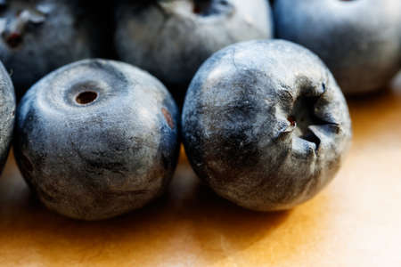 Bilberry. Fresh Bilberries from the market. Fresh blueberry background. Macro shot.の写真素材