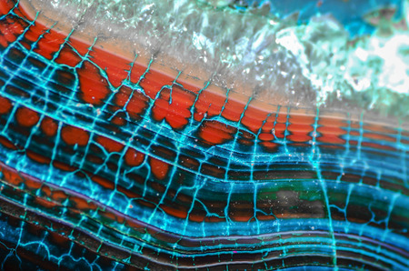 Blue Red Dragon Vein Agate Pattern
