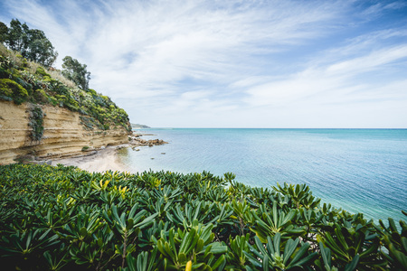 Gorgeous beach on Sicilyの写真素材