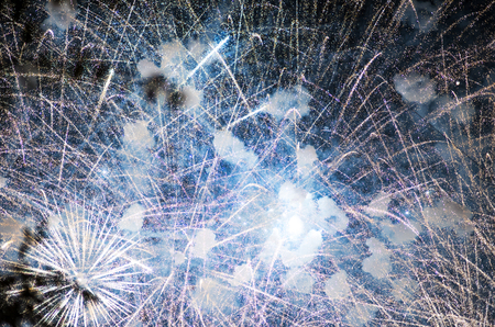 Christmas celebration neon sparkling explosion of fireworks