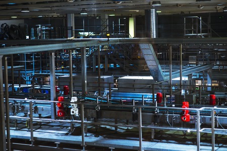 conveyor belt for beer bottles on beer fabric