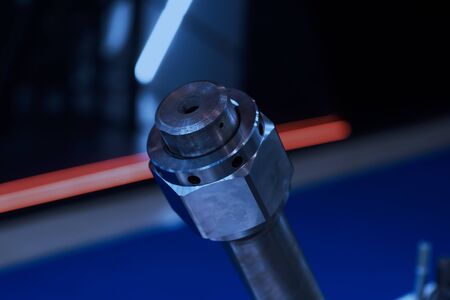 Custom-milled machine part made with CNC machine