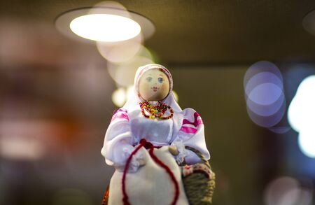 Tradition russian dolls wearing in spring season clothの写真素材