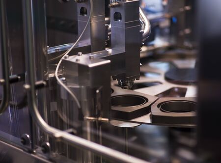 A CNC milling machine milling heads metal industry