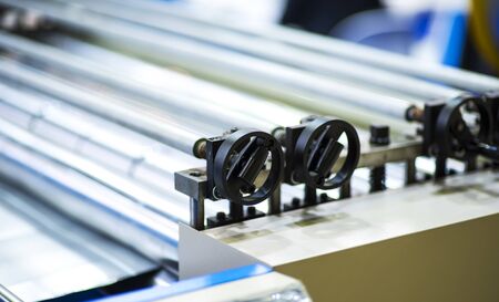 The rool production of zinc-coated steel mill.の写真素材