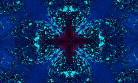 Mystical cross on a dark blue background mystical image different signs. Best background artwork for...