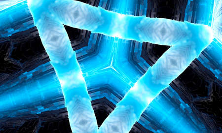 Sixth Sense. Psychic medium kaleidoscope. Abstract background with kaleidoscopic forms, trance and...