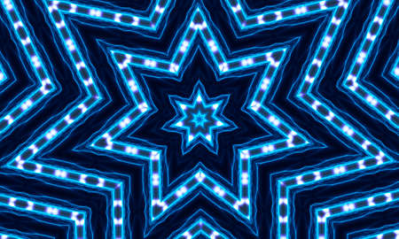 Colorful Kaleidoscopic Background - Beautiful Geometrical Symmetry, Chakra Rainbow Color Energy Series.の写真素材