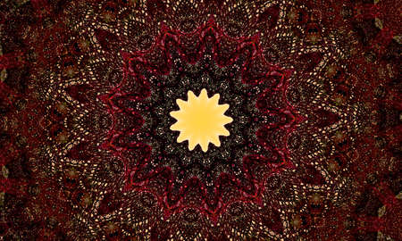 brown star with rough texture, abstract drawing of brown lines, abstract background.の写真素材