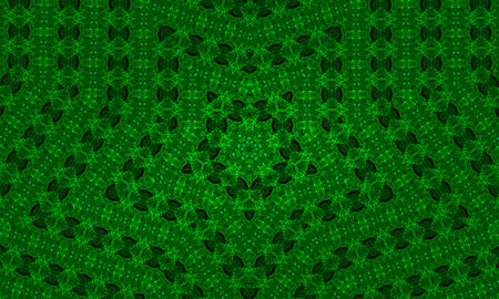 Illustration Fisheye green Abstract kaleidoscope background. Multicolor geometric kaleidoscope...
