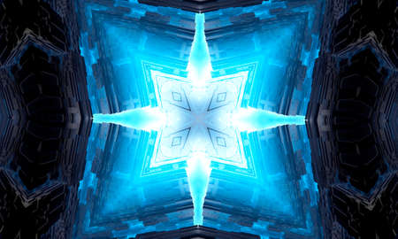 Sixth Sense. Psychic medium kaleidoscope. Abstract background with kaleidoscopic forms, trance and...