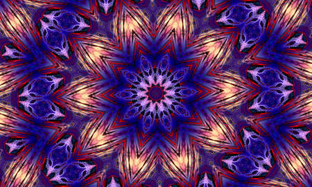 Purple Star kaleidoscope background. Beautiful multicolor kaleidoscope texture. Unique kaleidoscope...
