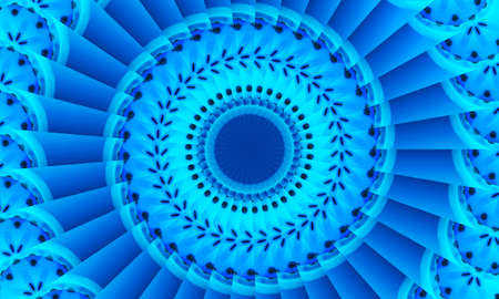 Round dot figure. Seamless pattern with circles. Abstract blue background. illustration. A good...