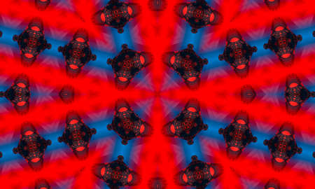 Red Abstract color technology background, computer technology business background.の写真素材