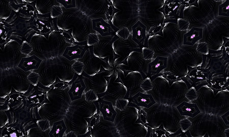 Monochrome Floral Pattern. Hand Drawn Texture with Flowers. Can be used for coloring book page...