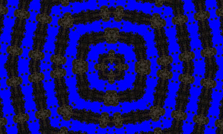 Gray stone cross on Very dark blue background shiny frame background. technology background