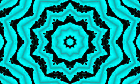 Deep nephritis flower. Abstract trendy decorative seamless pattern of geometrical elements in...