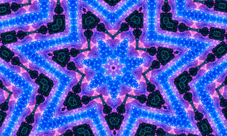 Rainbow Kaleidoscope Banner with Green Blue Purple Orange Red and Turquoise Hues.