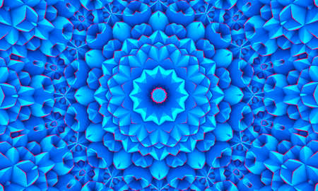 Blue White Polygonal Mosaic Background, kaleidoscope wallpaper. Creative Business Design Templates.の写真素材