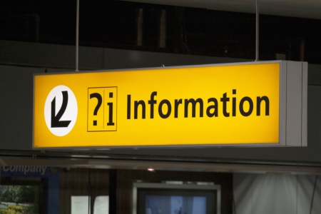Airport information signの写真素材