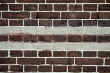 Brown and white brick wall