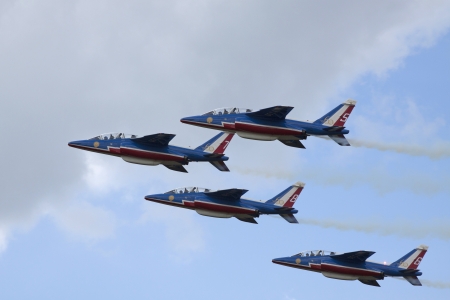 French flying stunt team のeditorial素材