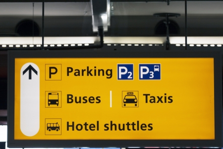 Airport information signの写真素材