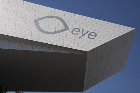 AMSTERDAM - JUNI 2  Detail of the eye film museum at Amsterdam June 2,2013, in Amsterdam, the Netherlands のeditorial素材