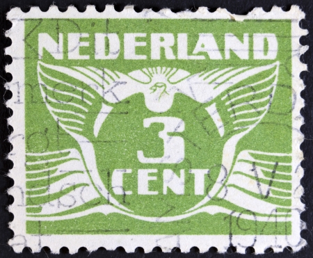 NETHERLANDS - CIRCA 1941  A 3 cent stamp printed in the Netherlands, circa 1941  の写真素材