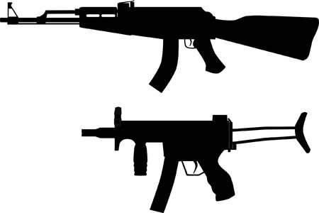 Footprint arms against white backgroundのイラスト素材