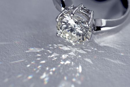 Sparkling two carat diamond engagement ring 