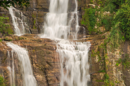 Ramboda falls in Nuwara Eliya, Sri Lankaの写真素材