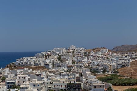 views of the ancient city, Naxos, Greeceの写真素材