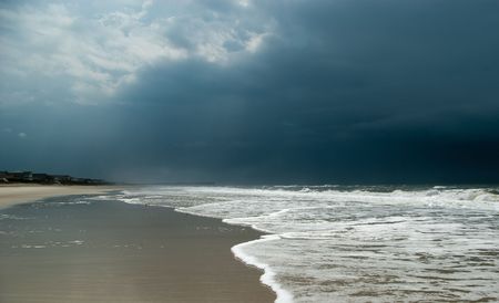 Atlantic ocean before the stormの写真素材