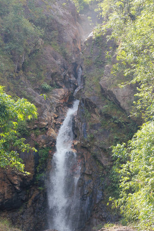 Waterfall in deep forrest at thailandの写真素材