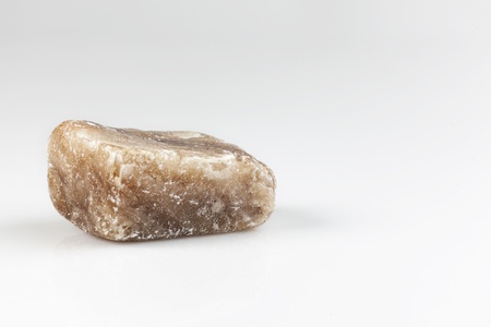 Yellow natural stone in white backgroundの写真素材