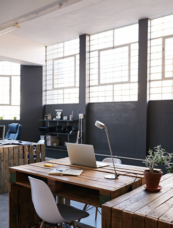 Interior of a contemporay design studio with no staff membersの写真素材