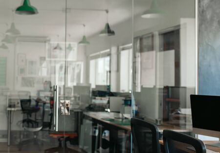 Interior of a modern office space with no staffの写真素材