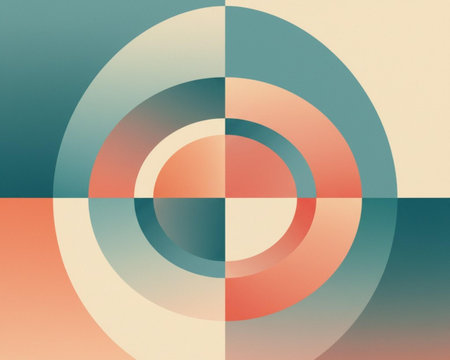 Abstract background with circles and lines. Vector illustration. Eps 10.の素材