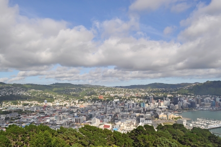 City view from mountainの写真素材