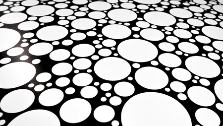 Circle black and whiteの写真素材