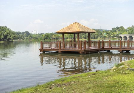 Wooden platformの写真素材